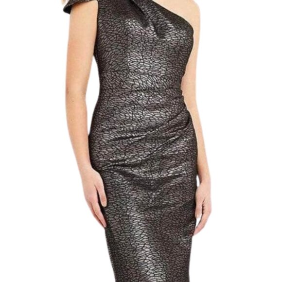 NWT Jovani 06834ASC Glitters Holiday Dress Coffee Size 2 - Picture 3 of 9